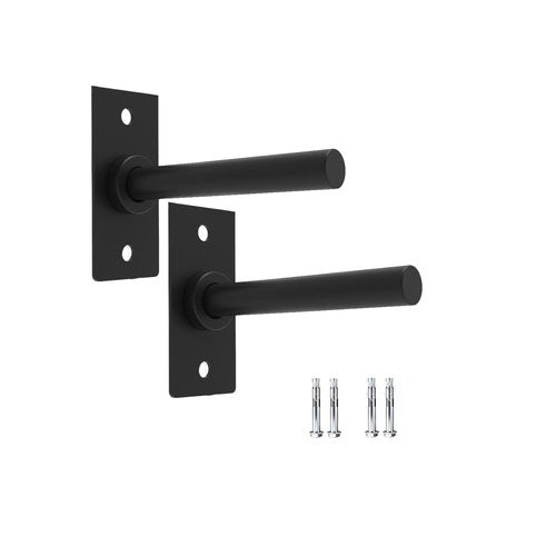 2 Pack Wall Mounted Weight Plate Holder for 1" Weight Plates, Steel Bumper Plate Storage Rack with Screws and Thick Pad, Space Saving Holder for Home Gym,Max Weight Capacity 300 LBS