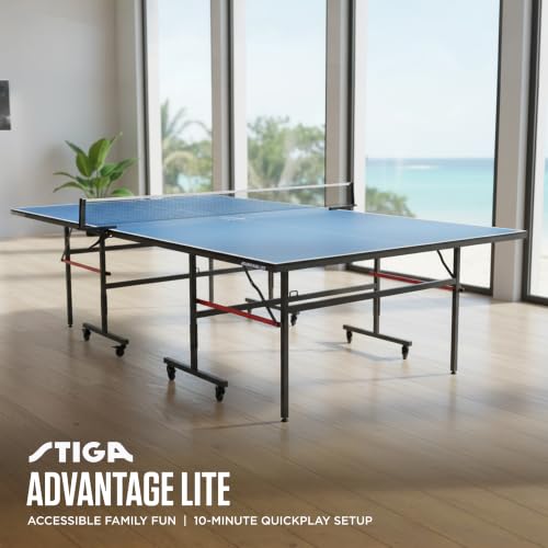 Indoor Ping Pong Table - 13mm Foldable Table Tennis for Family & Recreational Play
