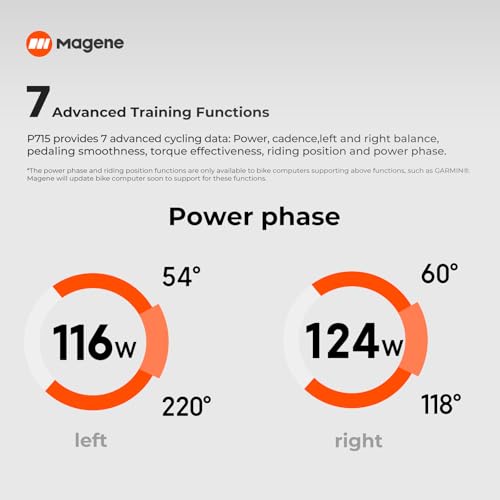 Magene P715 Power Meter Pedals Shimano Dual - ±1% Accuracy, Bluetooth & ANT+