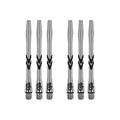 Aluminum Dart Shafts 46mm Medium Length for Stable Flight Control - Set of 6