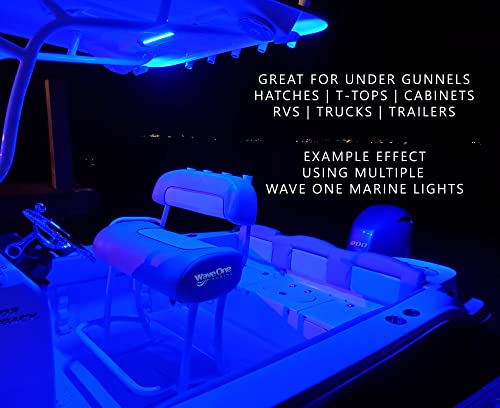 16-Inch RGBW Marine LED Accent Light Strip Waterproof Interior Exterior Boat Lighting