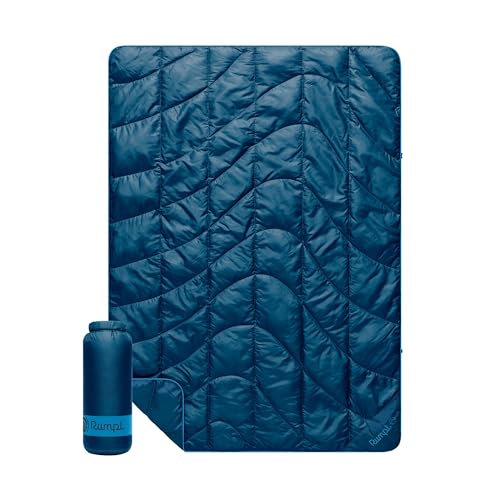 Rumpl Deepwater Travel Puffy Blanket - Ultra-Packable, Recycled, Waterproof