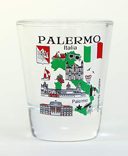 Palermo Sicily Italy Shot Glass - Italian Cities Souvenir Collectible