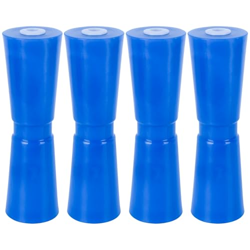 12-Inch Boat Trailer Roller 4-Pack Heavy Duty PU Keel Rollers for Boat Trailers