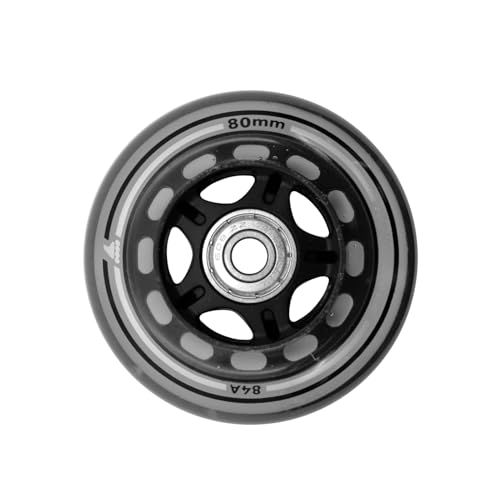 Rollerblade 80mm Inline Skate Wheel Kit with SG7 Bearings & Spacers, 8 Pack