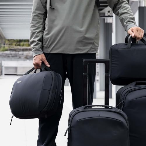 Thule Subterra Hybrid Travel Bag Black - Expandable Laptop & Tech Organizer