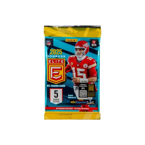 2025 Panini Donruss Elite Football Trading Cards Mega Box - Autographs & Parallels