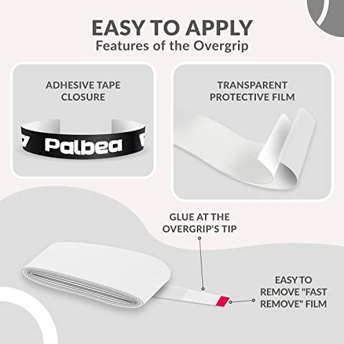 Padel Tennis Grip Tape Pack of 60 - Non-Slip Overgrip for Racket Handles