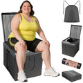 XX-Large Black Portable Camping Toilet Foldable Travel Potty for Car, Home & Outdoor Use