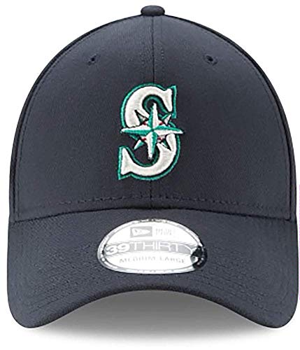Unisex MLB Seattle Mariners Classic 39THIRTY Blue Baseball Cap - Stretch Fit