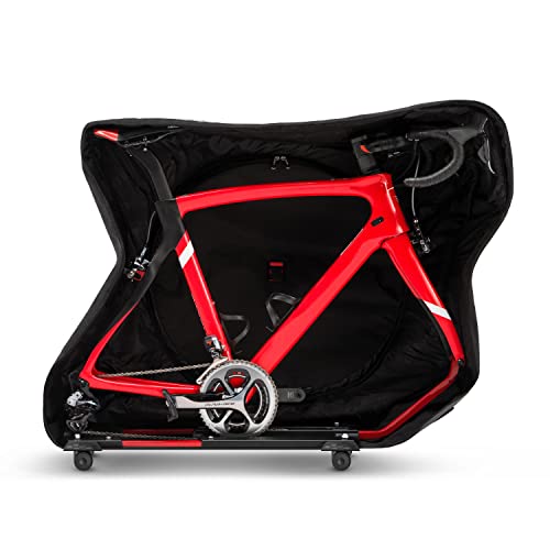 Road Bike Travel Bag TSA TSA Approved Bike Case with Wheels and Pockets