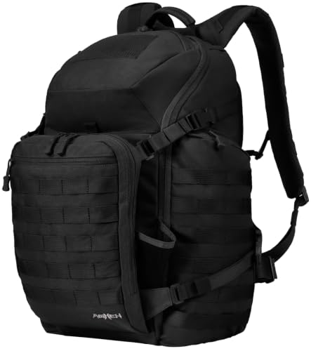 AMHEH 52L Tactical Flight Approved Backpack with 17 Inch Laptop - Black