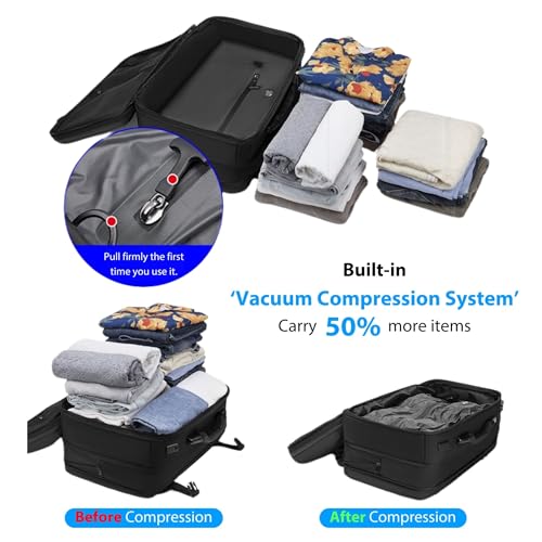 70L Vacuum Travel Backpack with Pump, TSA Lock & Waterproof Material - MEGABACK
