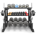 Jusgym 3-Tier Adjustable Dumbbell Rack Stand 48.39x18.7x36.54 inch, Supports 1200LBS