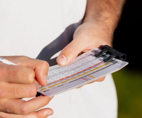 Scrubi: 3 in 1 Golf Ball Cleaner, Scorecard Holder, Centre Line Marker