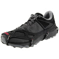 Winter Shoe Traction Devices - EXOspikes for Ice & Snow Hiking, Running, Rocky Terrain - Large Black