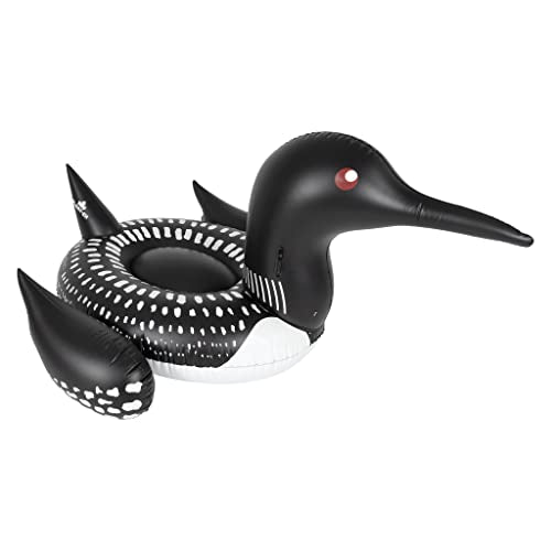 Giant Pool Float for Adults 7x6 ft Durable Loon Design Lounger