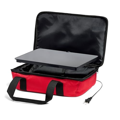 Red Portable Electric Food Warmer & Lunch Box - HOTLOGIC Max Large Food Heater
