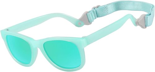 MAXJULI Baby Sunglasses - Safe & Soft Design with Adjustable Strap | BPA-Free for 0-24 Months