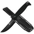 Meniscus Blade Fixed Blade Knife with Sheath, 4-Inch Carbon Steel Outdoor Hunting Knife - CuCut