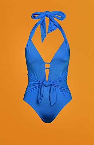 Sunshine 79 Women's Over The Shoulder Swimsuit Pacific Blue Size 6 One-Piece