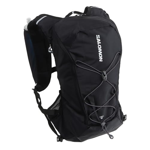 Black Salomon Unisex Agile 12 Hydration & Storage Vest with 2 500ml Flasks