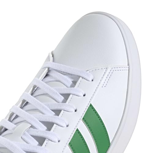 Adidas Men's Grand Court 3.0 Tennis Shoes White Green 10.5