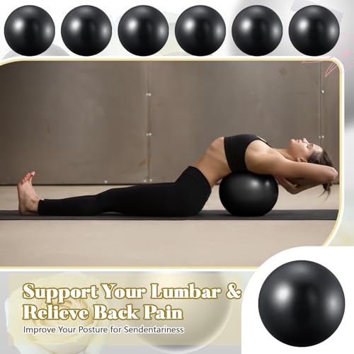 Pilates Exercise Balls 20 Pack - 9 Inch Black Yoga & Fitness Balls