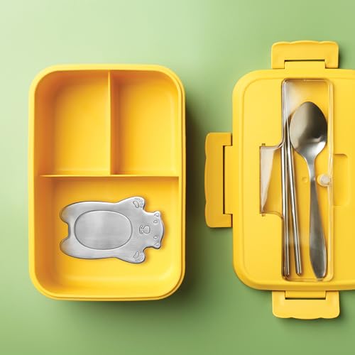 Stainless Steel Polar Bear Ice Packs Set of 2 - Food Safe, Reusable Lunch Cooler
