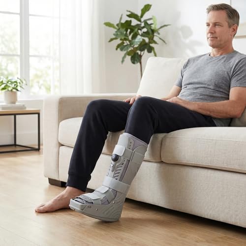 Mathgetin Large Air Cam Walker Fracture Boot for Foot & Ankle Recovery - Tall Orthopedic Walking Boot
