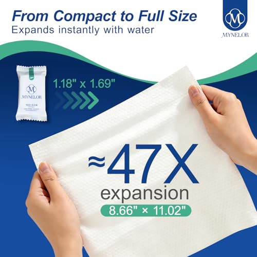 1 Pack of 80 Compressed Towel Tablets Travel Disposables Washcloths