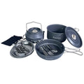 13-Piece Camping Cookware Set for 2 with Pot, Kettle, and Tableware