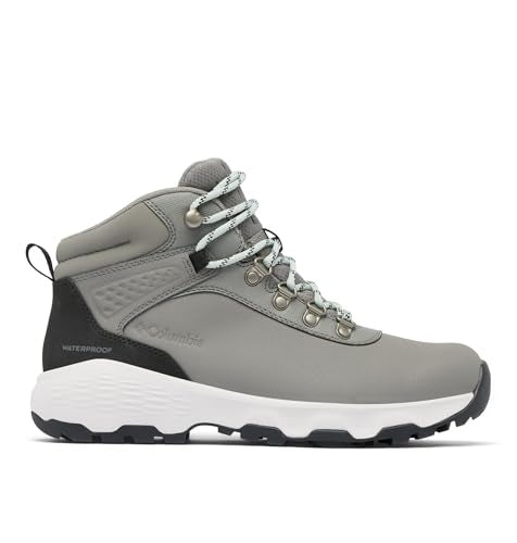 Columbia Newton Wander Leather Walking Shoes 7.5 Quarry Green