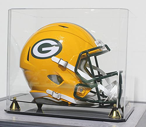 Acrylic Football Helmet Display Case with UV Protection and Dust Seal