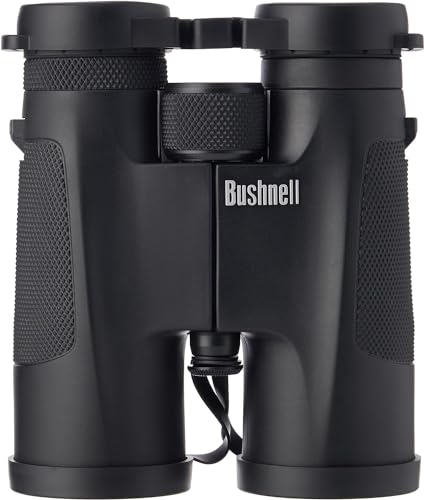 Bushnell PowerView 10x42 Compact Roof Prism Binoculars - Black