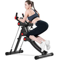 Red Ab Workout Machine for Home Gym - Adjustable Core & Abdominal Exercise Equipment