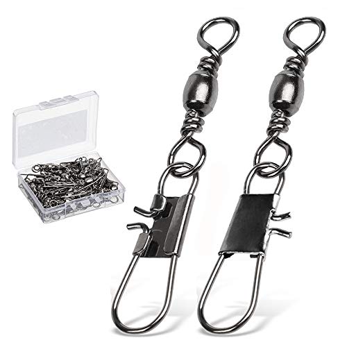 Fishing Barrel Swivel Snap 12 Size 24lb Stainless Steel Saltwater Freshwater 50 pcs