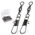 Fishing Barrel Swivel Snap 12 Size 24lb Stainless Steel Saltwater Freshwater 50 pcs