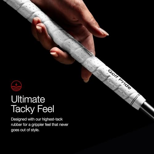 Golf Pride Tour Wrap Golf Grip Midsize 8-Pack - White, Classic Leather Look
