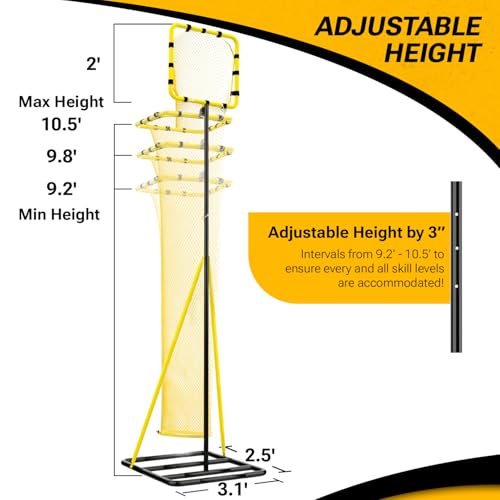 Dimples Excel Volleyball Setter Trainer with Adjustable Height & Angles
