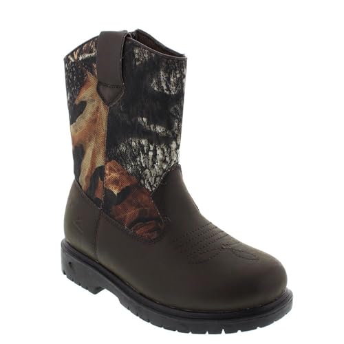 Kids Waterproof Tall Boots - Deer Stags Kids' Tour Brown Camo Variation