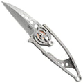 CRKT Snap Lock EDC Folding Knife Gray - Compact Pocket Knife with Locking Mechanism