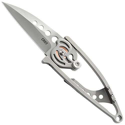 CRKT Snap Lock EDC Folding Knife Gray - Compact Pocket Knife with Locking Mechanism