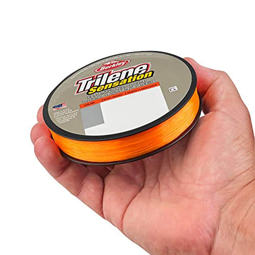 Berkley Trilene Sensation 4 lb Monofilament Fishing Line - Blaze Orange, 330 yd