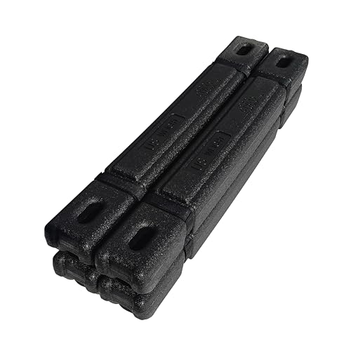 US Weight Black 4-Pack 15 lb Canopy Weights - Secure Tents & Umbrellas