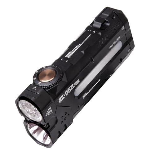 LOOP GEAR SK05 Pro 2 Black High-Lumen EDC Flashlight 5000LM, 410M Beam