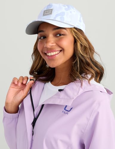 HUK Women's Storm Heavy Duty Waterproof Rain Jacket - Orchid Bloom, Large