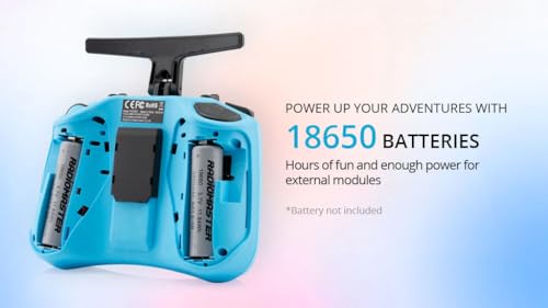 Opus RadioMaster Pocket Crush ELRS Portable Remote Controller Blue with Hall Gimbal & EdgeTX