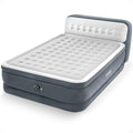 Intex Dura-Beam 18-Inch Queen Air Mattress with Built-In Electric Pump & Headboard - Model 64447ED