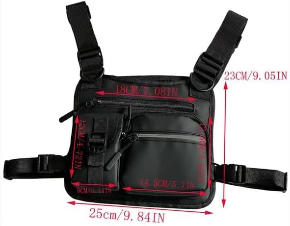 Skiennix Adjustable Nylon Chest Bag - Multi-Functional Sport Vest for Hiking & Cycling